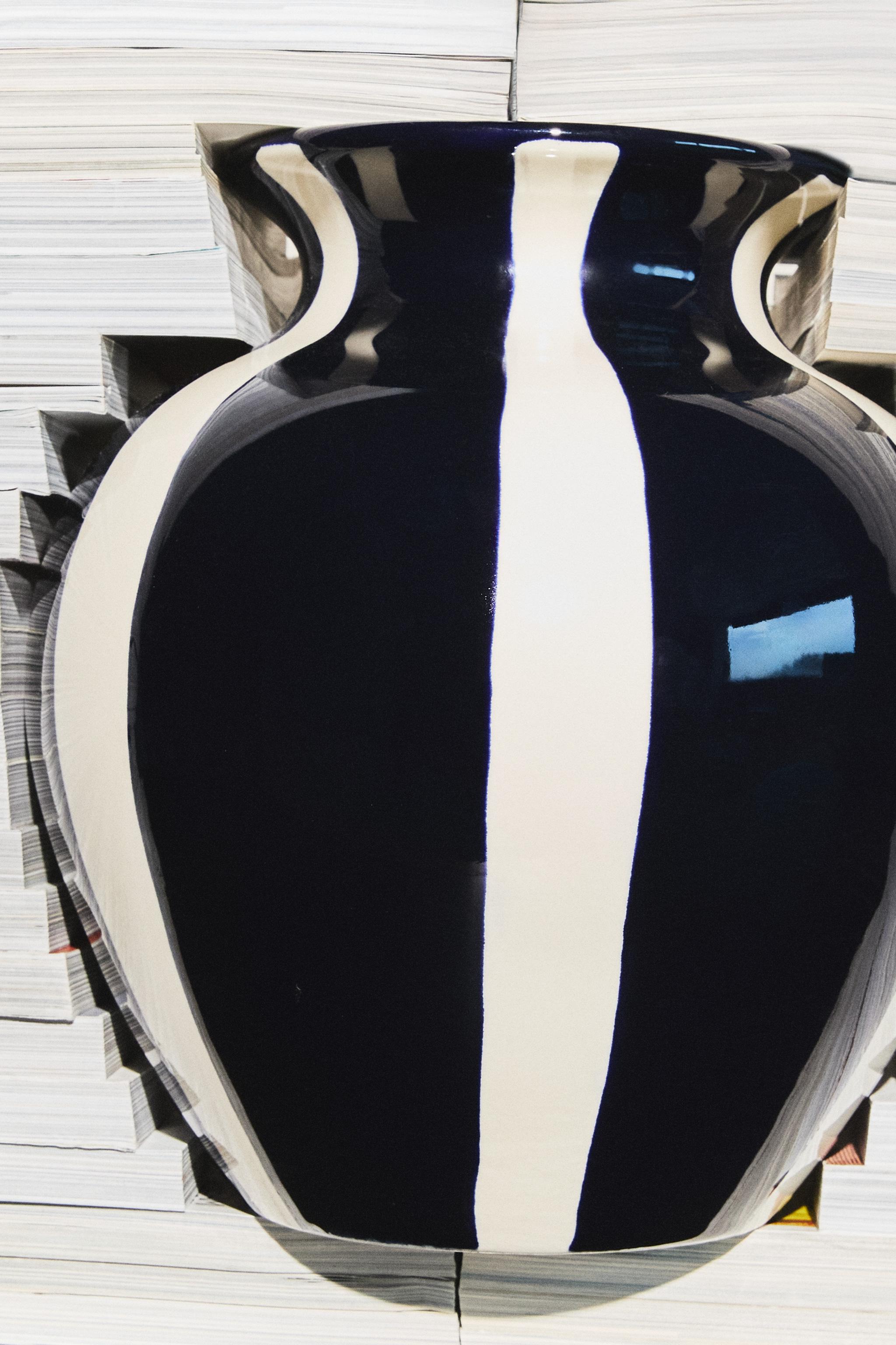 VASE DÉCORATIF EN CÉRAMIQUE ROND